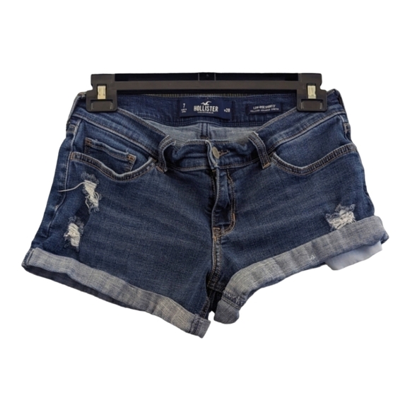 Hollister Pants - Hollister Distressed Low Rise Short Shorts Size 7 - 28 Waist EUC